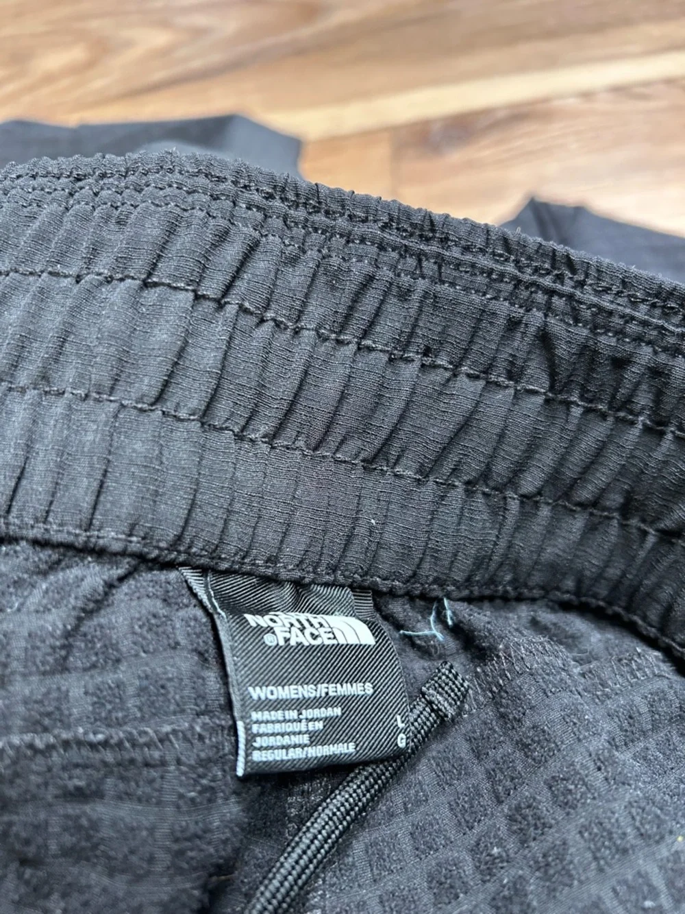 North Face women’s tekware grid fleece pants size large pull on water resistant - Picture 9 of 15